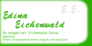 edina eichenwald business card